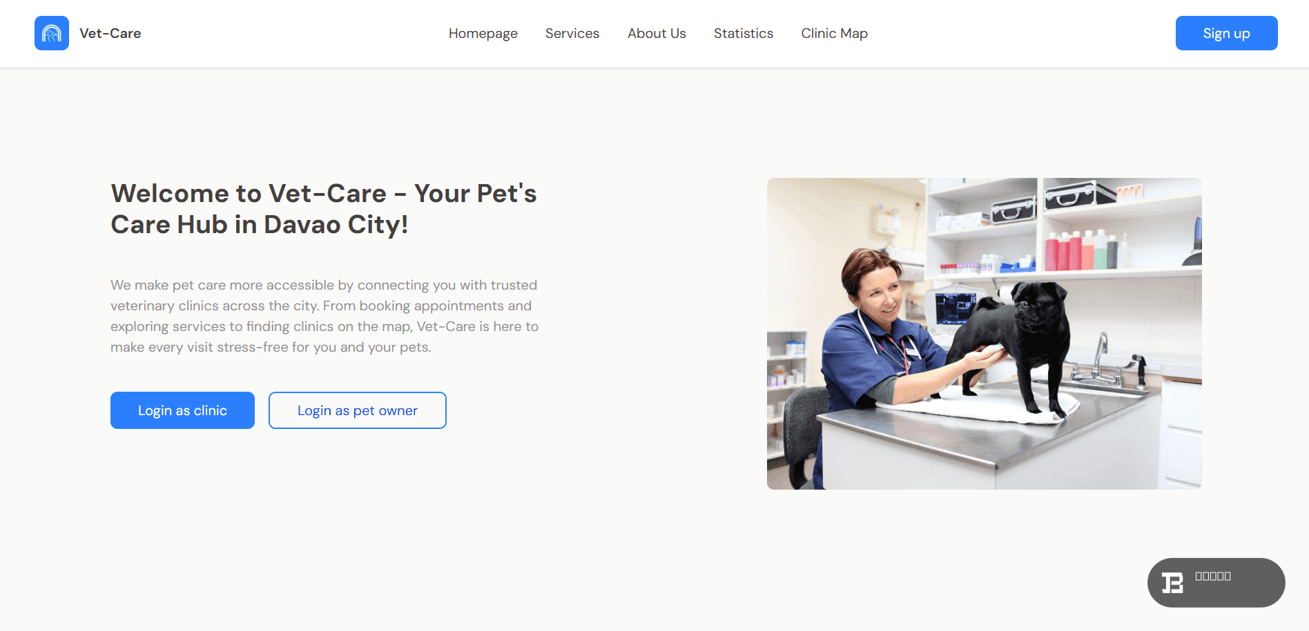 The Vet-Care Portal in Davao City